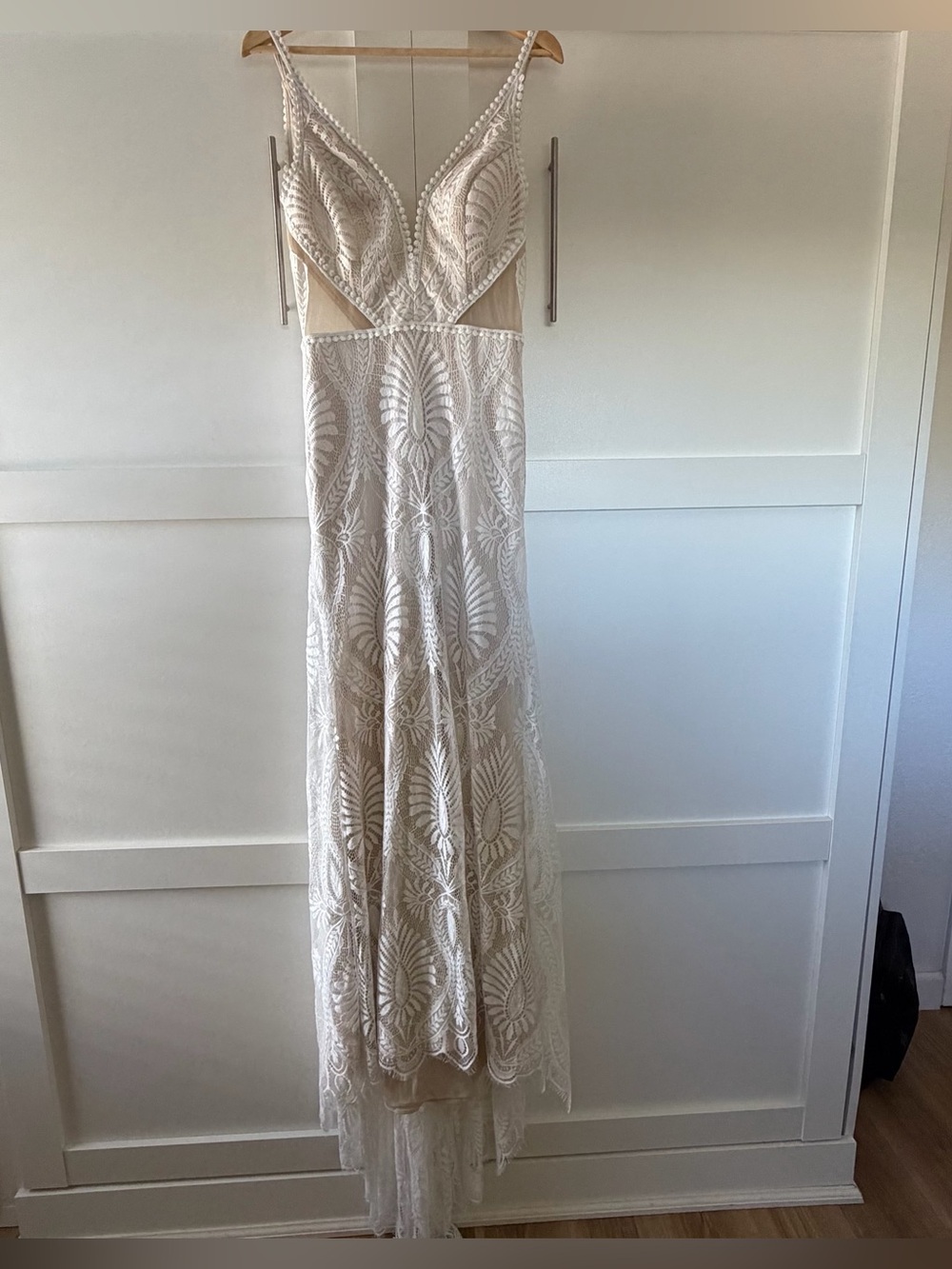 Ever Girl Store Women's Beach Wedding Dresses Bride 2022 Vintage Long Sleeves